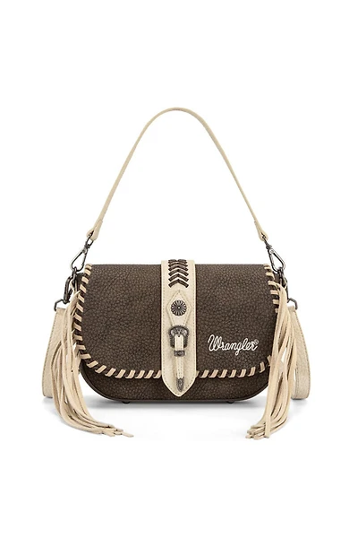 Braided Tassel Saddle Crossbody