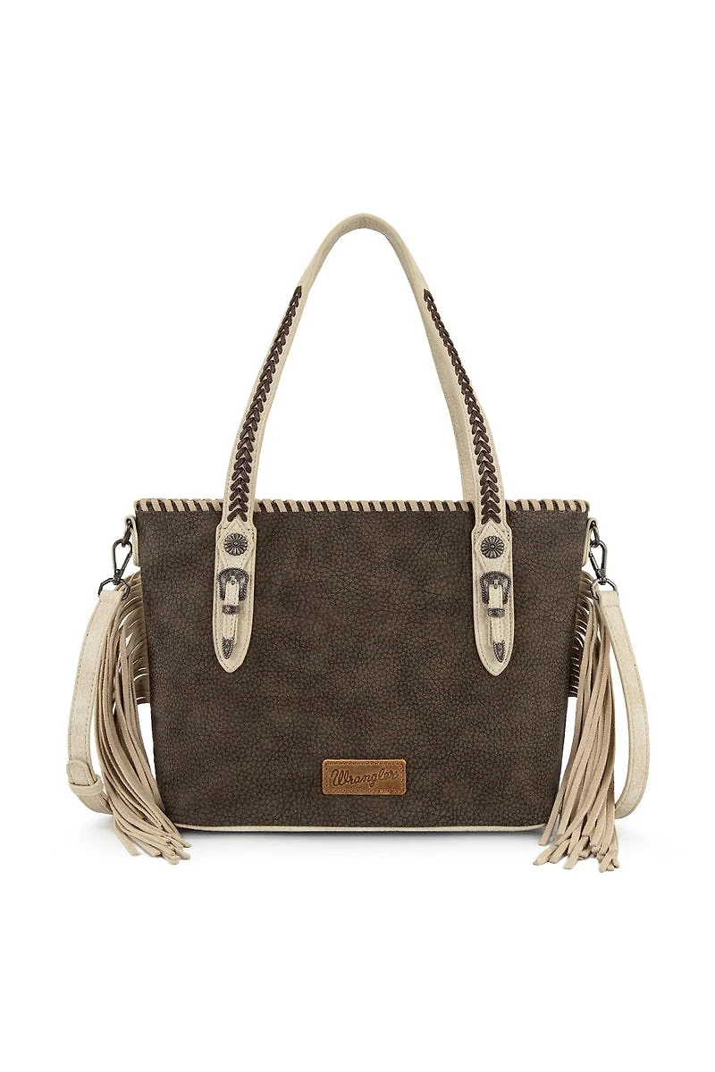 Braided Tassel Tote Bag