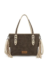 Braided Tassel Tote Bag