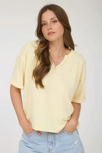 ButterSoft Contrast Stitch Tee