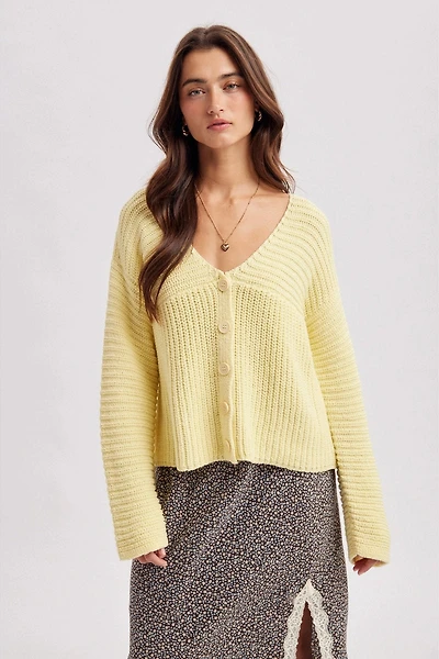 Button Front Cardigan