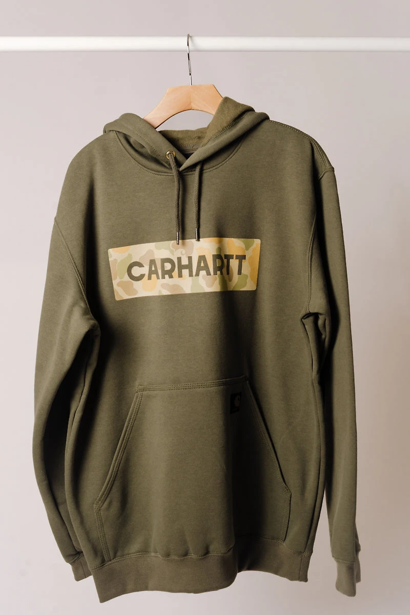 Camo Logo Graphic Hoodie