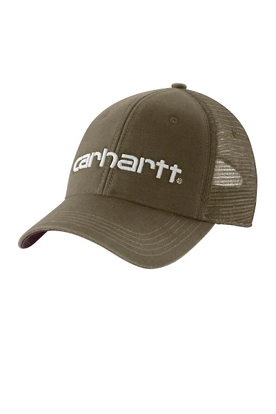 Canvas Mesh Back Logo Cap