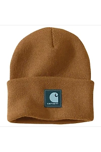Rubber Patch Beanie - Carhartt Brown/Dark Harbor Teal
