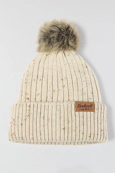 Wool Blend Cuffed Beanie - Oatmilk Nep
