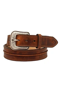 Center Bump Leather Belt