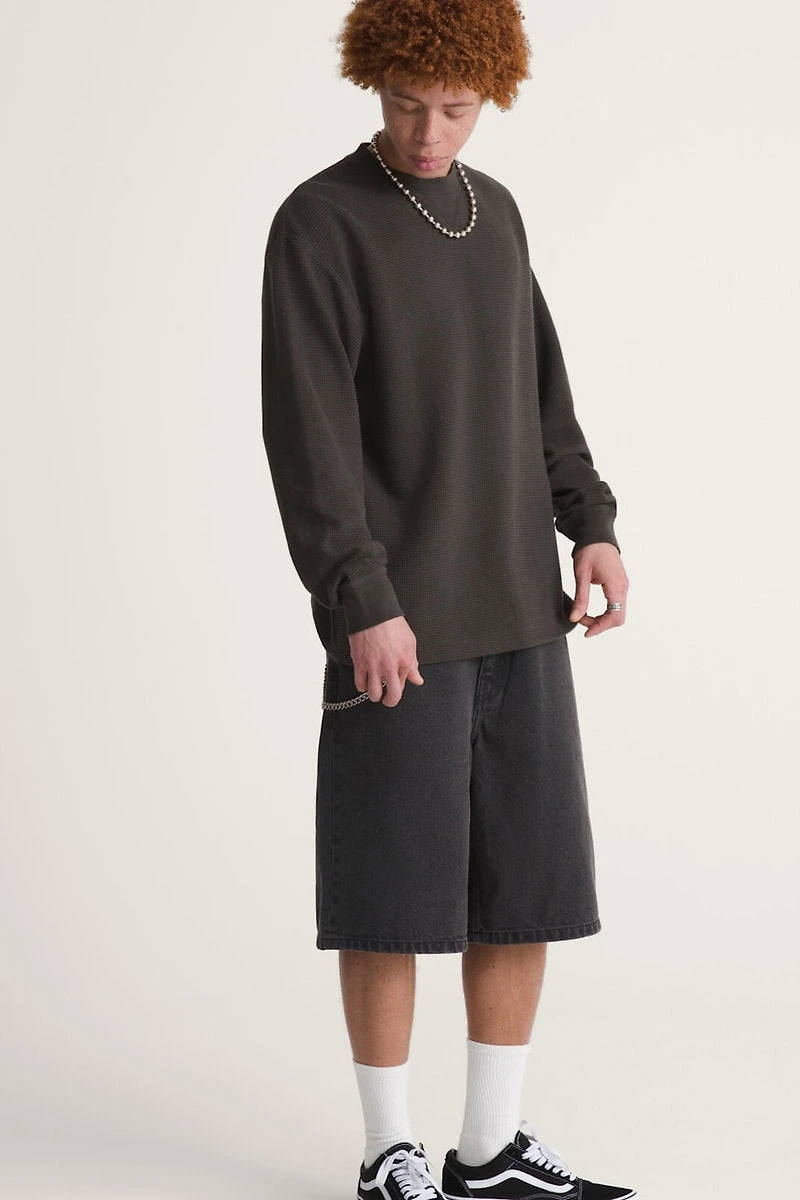 Check-5 Baggy Denim Shorts