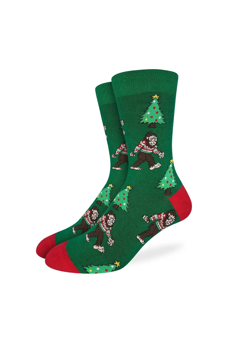 Christmas Bigfoot Sock