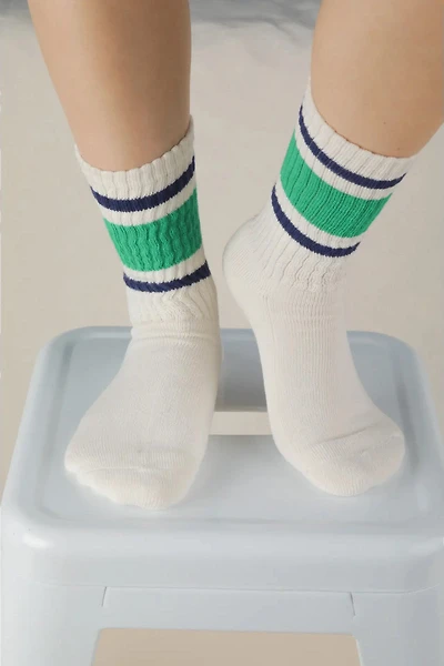 Color Block Crew Socks