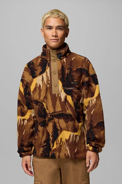 Helvetia II Half Snap Printed Fleece Pullover