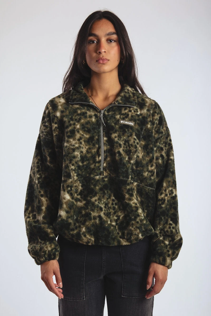 Timber Meadow Printed Half Zip