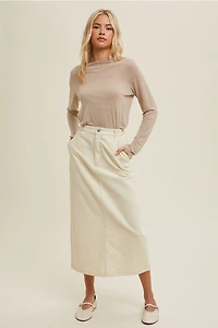 Cord Maxi Skirt