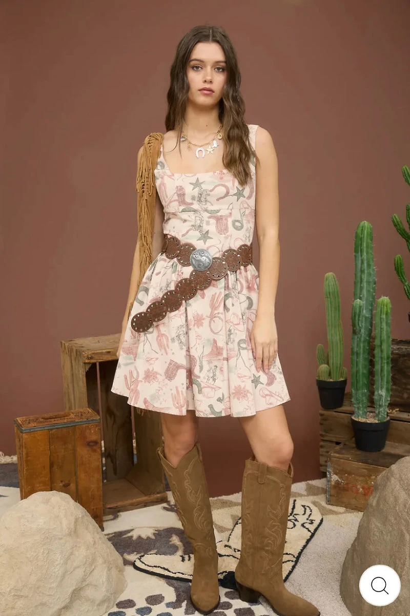 Cowboy Mini Dress