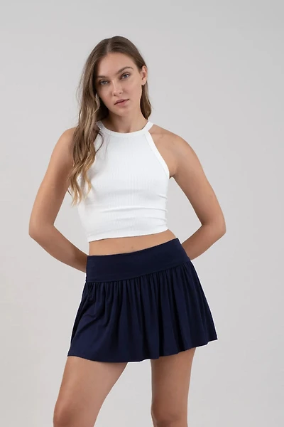 Crop Halter Tank Top