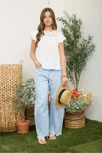 Daisy Garden Embroidered Top