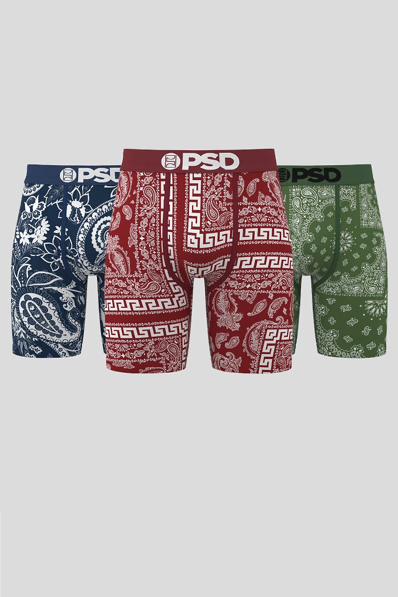 Dark Bandana 3Pk Boxer Brief