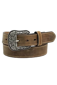 Distressed Heavy Stitch Belt