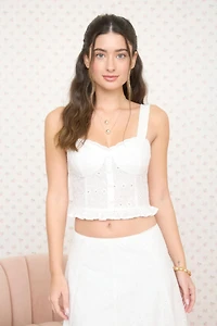 Eyelet Lace Corset Top