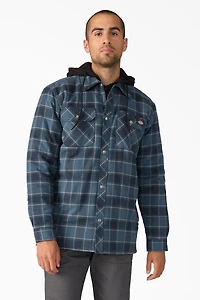 Fleece Hooded Flannel Jacket