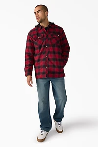Fleece Hooded Flannel Jacket