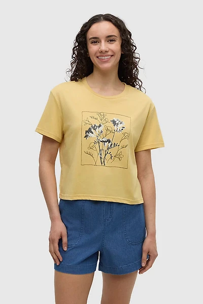 Flora Crop Tee