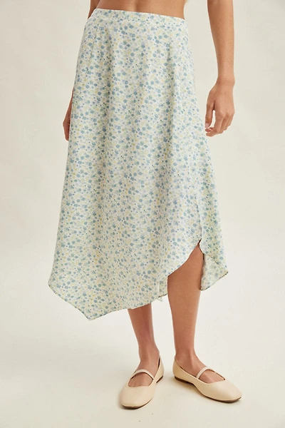 Floral Asymmetrical Skirt