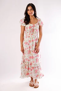 Floral Meadow Midi Dress