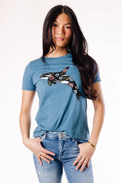 Floral Orca Tee