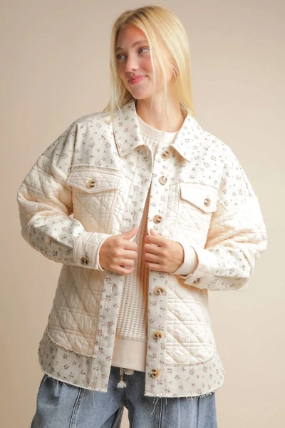 Floral Quilted Shacket