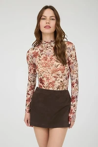 Floral Sheer Top