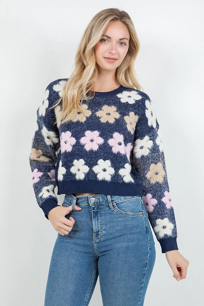 Flower Crew Sweater