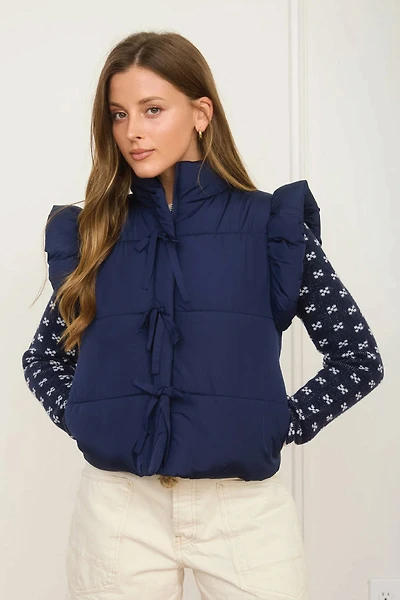 Flutter Puffer Vest