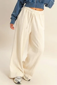 French Terry Wide Leg Sweatpants