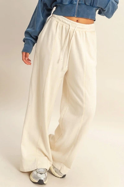 French Terry Wide Leg Sweatpants