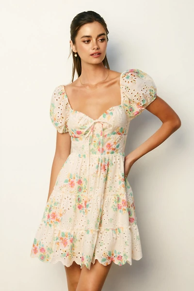 Frolicking Florals Mini Dress