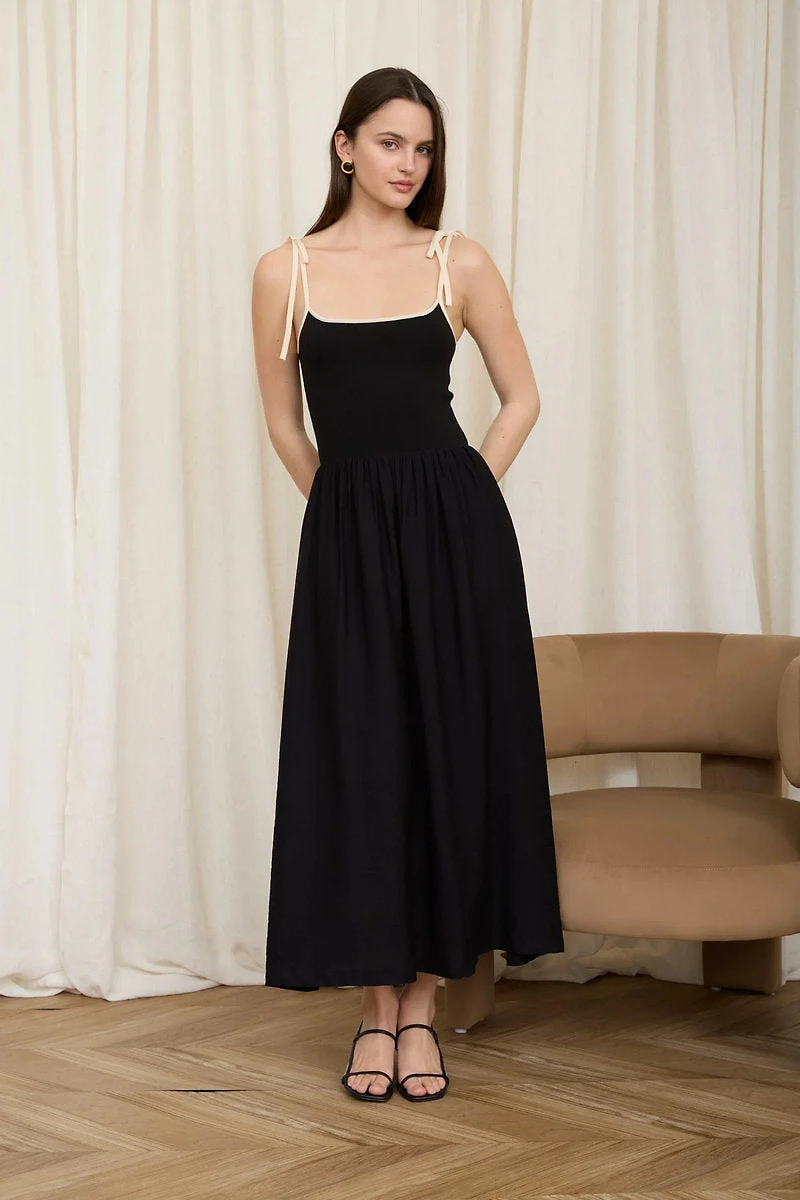 Gabriela Mix Media Midi Dress