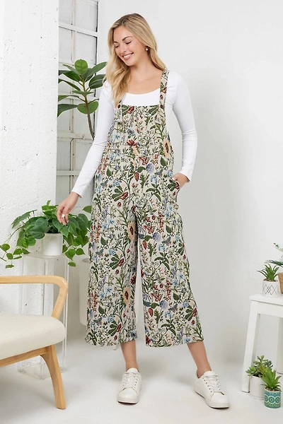 Sunflower & Poppies Overalls