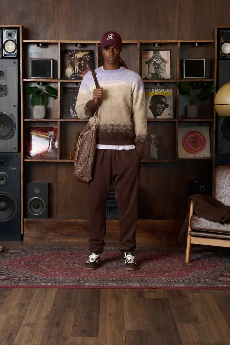 Gradient Knit Crew Sweater