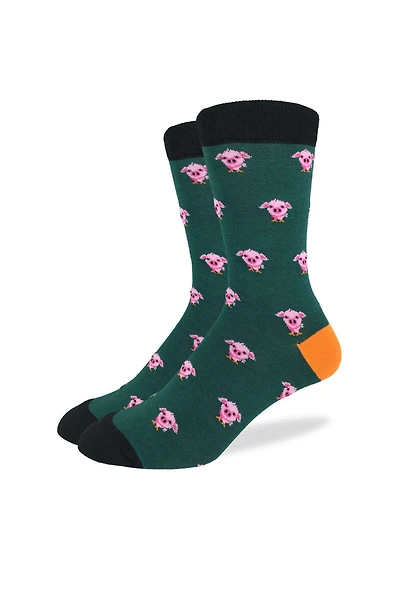Green Piggies Sock