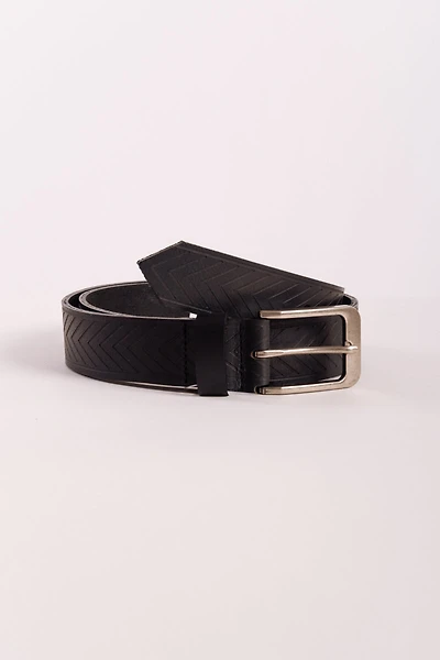Herringbone Leather Belt