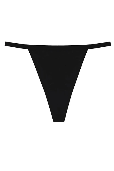 High Rise Sting Thong - Black