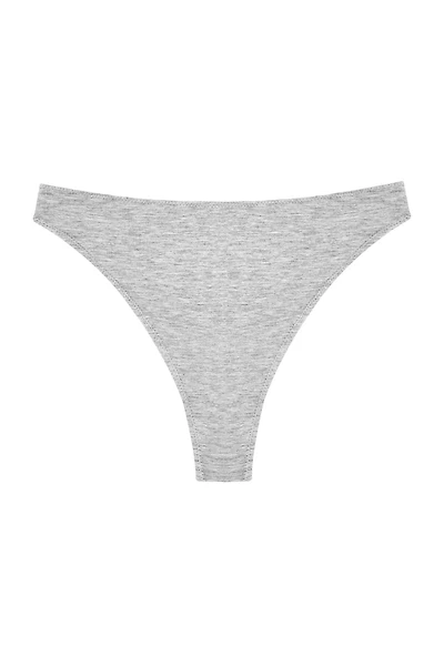 High Rise Thong - Grey