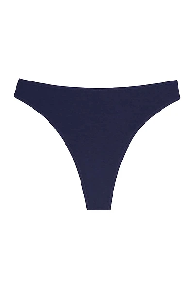 High Rise Thong - Navy