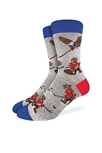 Hockey Beaver vs Eagle Socks