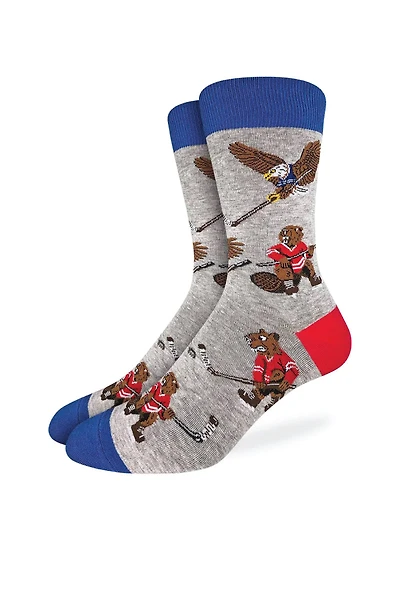 Hockey Beaver vs Eagle Socks