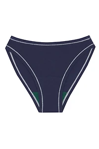 High Rise Bikini - Navy/White
