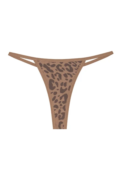 String Thong - Tan Leopard