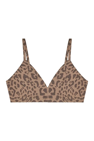 Triangle Bra - Tan Leopard