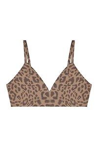 Triangle Bra - Tan Leopard