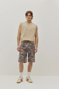Hunting Camo Bermuda Denim Shorts